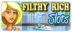 LadyLuck's Filthy Rich Mobile Slot Logo