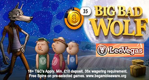 LeoVegas Big Bad Wolf Promotional Image