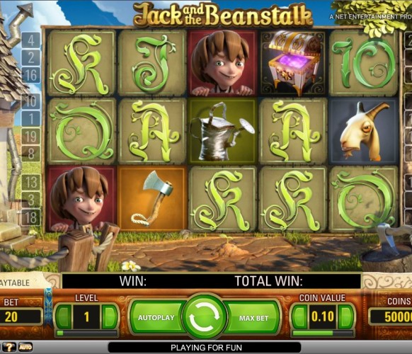 Jack and the Beanstalk Slot by NetEnt – Gameplay