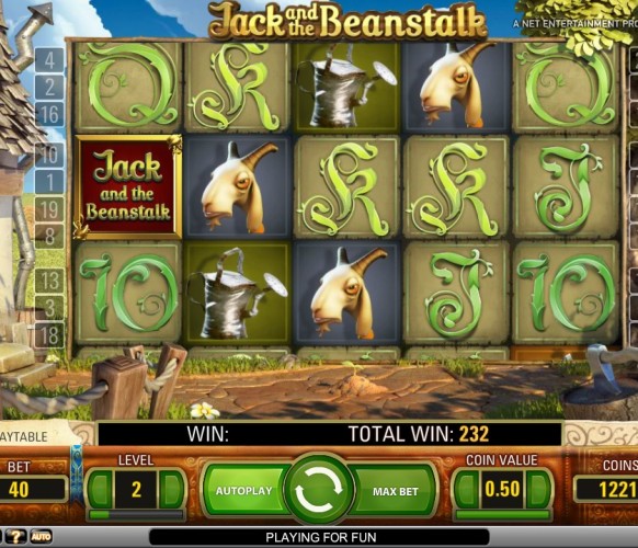 Jack and the Beanstalk Slot by NetEnt – Winning Combination