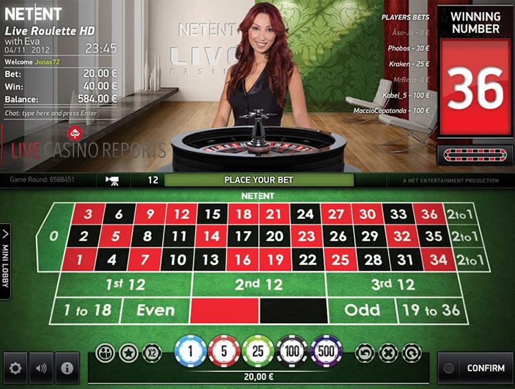 NetEnt Live Roulette