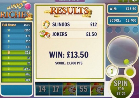 Slingo Riches Slot & Bingo – Final Win