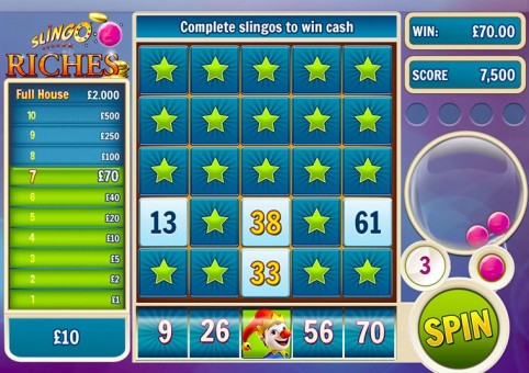 Slingo Riches Slot & Bingo Hybrid at Spin Genie