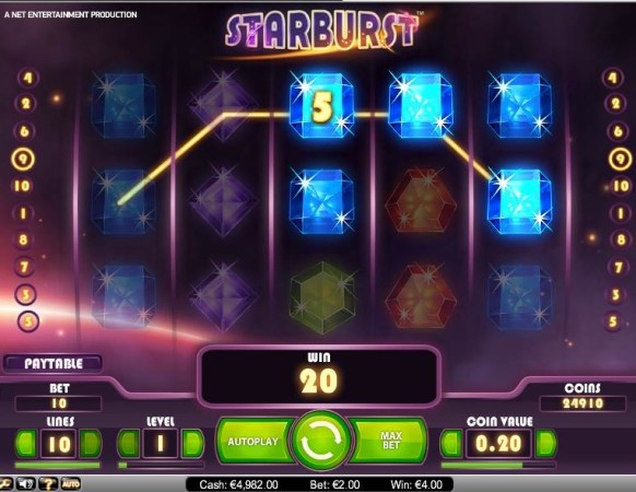 Starburst Slot by NetEnt – Win